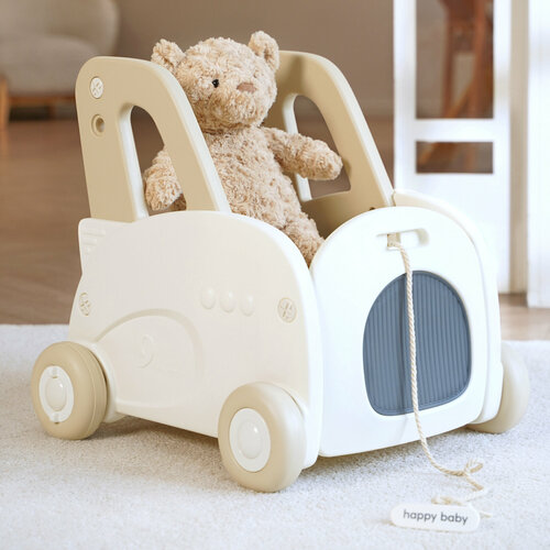 331958 Ходунки каталка Happy Baby Vroomy машинка каталка для мальчиков и девочек пушкар толкар молочная 5681₽