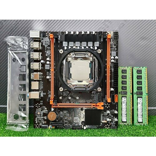 Комплект Материнская плата X99 Intel Xeon E5 2650v4 DDR4 16Gb 7190₽
