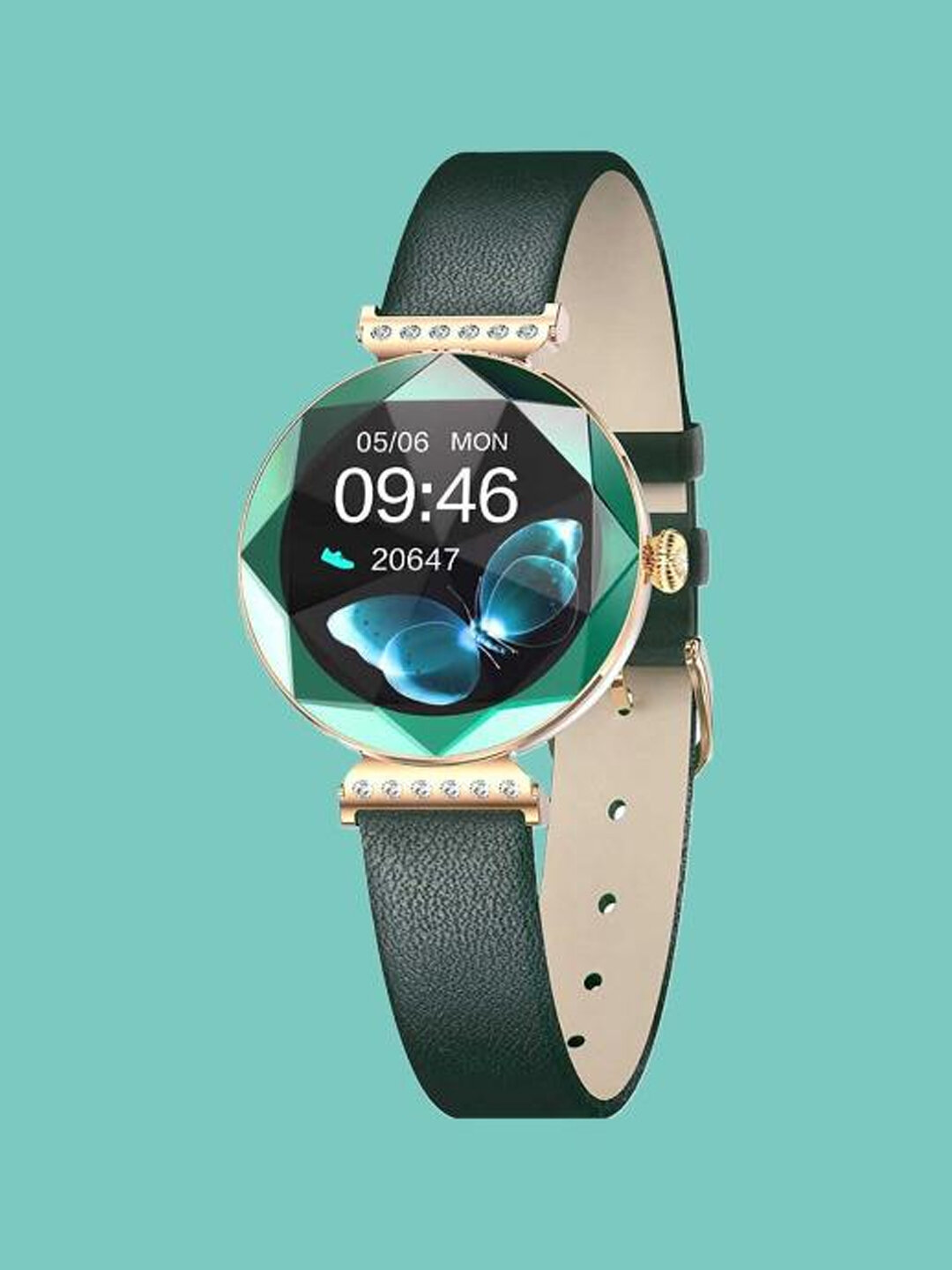 Смарт часы Green Lion Svarovski, женские, водонепроницаемые, Bluetooth, фитнес трекер умные часы — фото 1