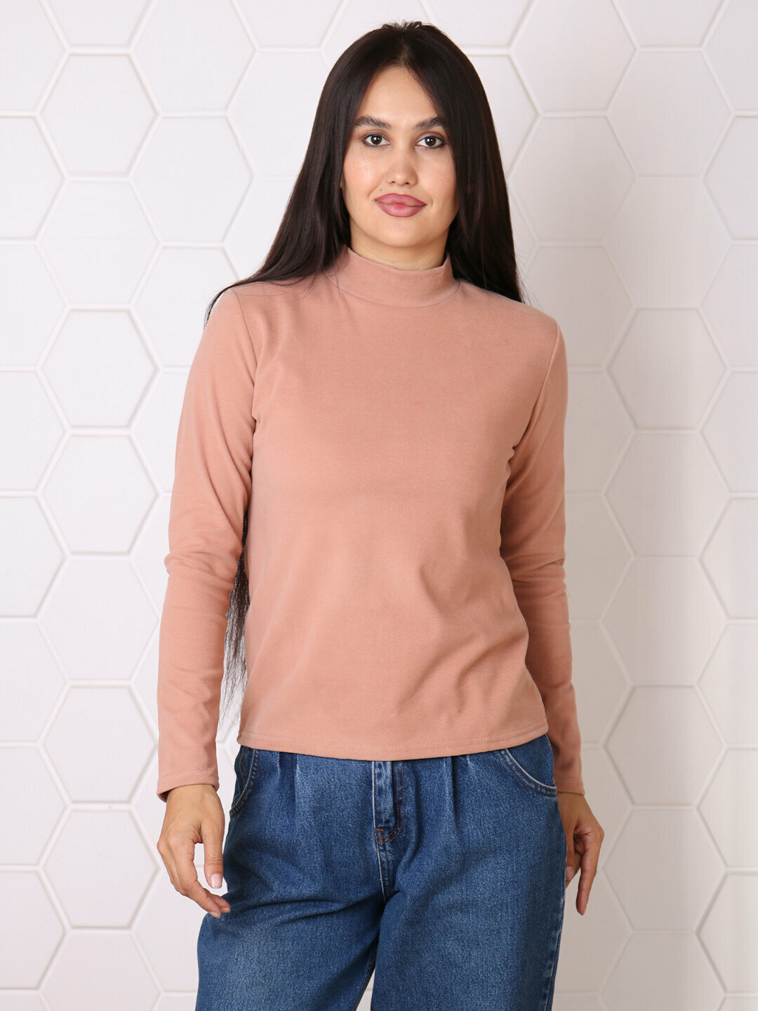 Водолазка , размер One Size, карамельный — фото 1