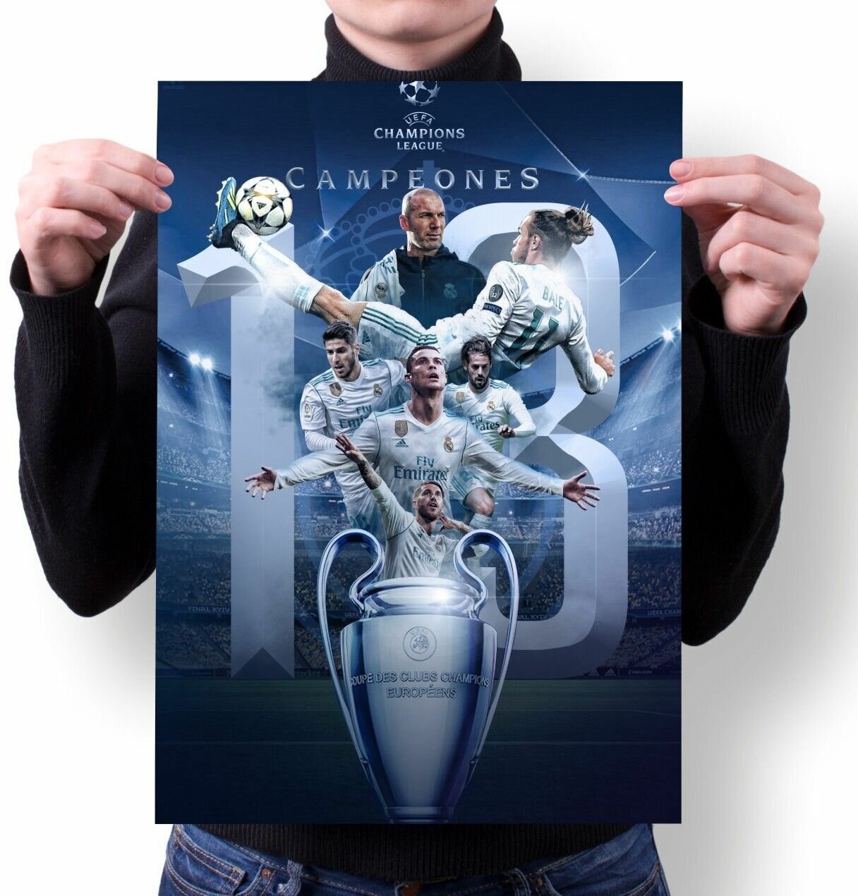 Плакат А4 футбольный клуб Реал Мадрид - Real Madrid № 26