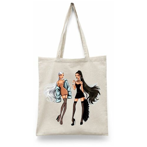 фото Сумка-шоппер унисекс каждому своё "ариана гранде/ariana grande" черная