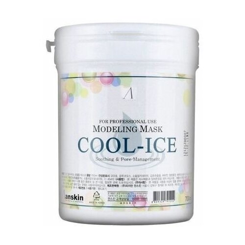 anskin маски маска альгинатная охлажд успок эфф саше 25гр cool ice modeling mask refill 25гр Маска Anskin Альгинатные маски Cool-Ice Modeling Mask, Маска альгинатная с охлаждающим и успокаивающим эффектом, 1000 г