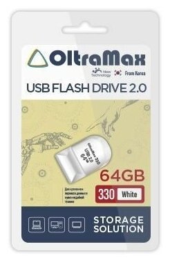 USB флэш-накопитель OLTRAMAX OM-64GB-330-White