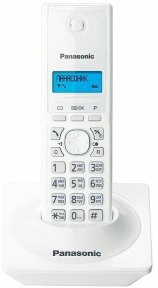 РТелефон Dect Panasonic KX-TG1711RUW белый АОН