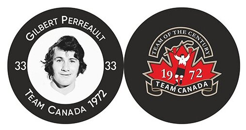 Шайба Rubena Team Canada-USSR 1972 PERREAULT 2-ст.