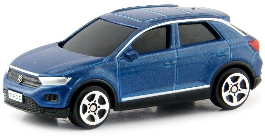 Машина металлическая Uni-Fortune 1:64 Volkswagen T-Roc 2018 цвет синий (344040S-BLU)