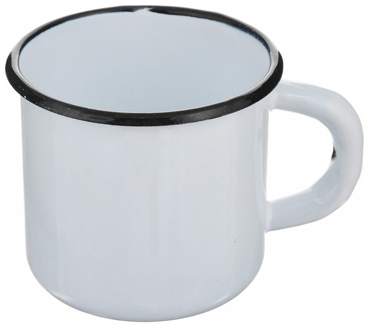 фото Кружка эмалированная "СтальЭмаль", цвет: белый, 250 мл. С40102