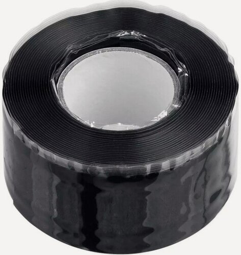 Изображение товара Самослипающаяся аварийно-ремонтная лента Зубр , 3м х 25мм силикон, черная