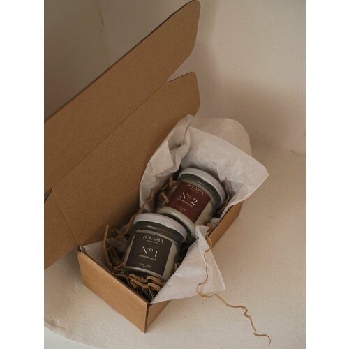 Подарочный набор, 2 ароматные свечи 40мл