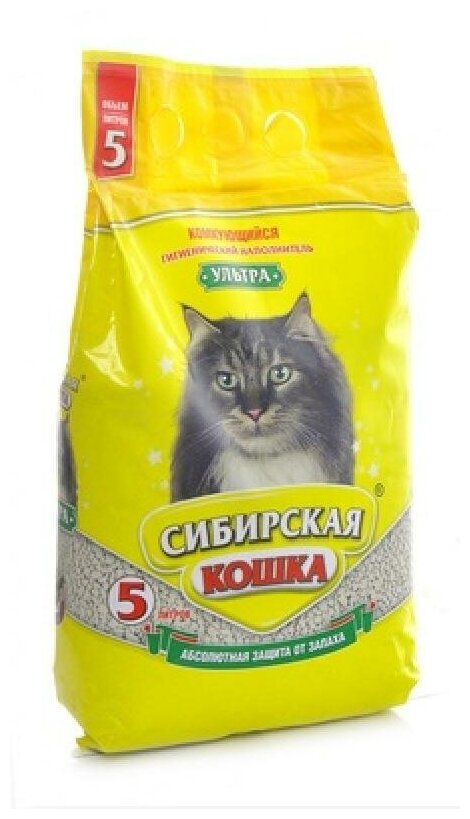 Наполнитель для кошачьего туалета Сибирская кошка ультра комкующийся 20л - фотография № 5