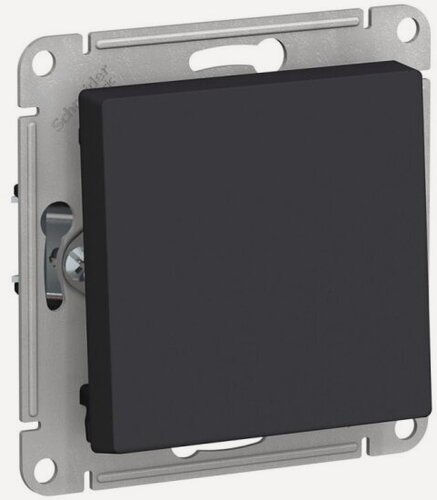 Изображение товара Выключатель 1-клавишный Systeme Electric (schneider Electric) SCHNEIDER ELECTRIC ATLASDESIGN, сх.1, 10АХ, механизм, карбон, ATN001011