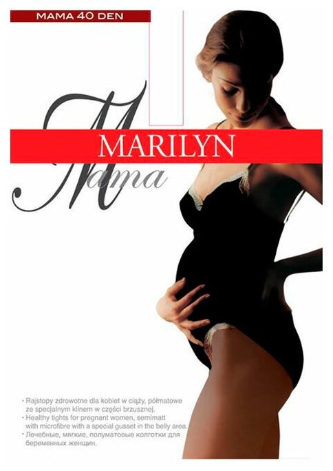 Колготки для беременных Marilyn MAMA 40 den Nero 3/M