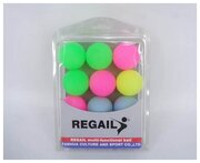 Шарики для настольного тенниса ABtoys цветные, 12 штук, 15,5х*5*22 см (6678S)