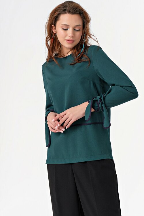 Блуза  FLY, размер 40, зеленый