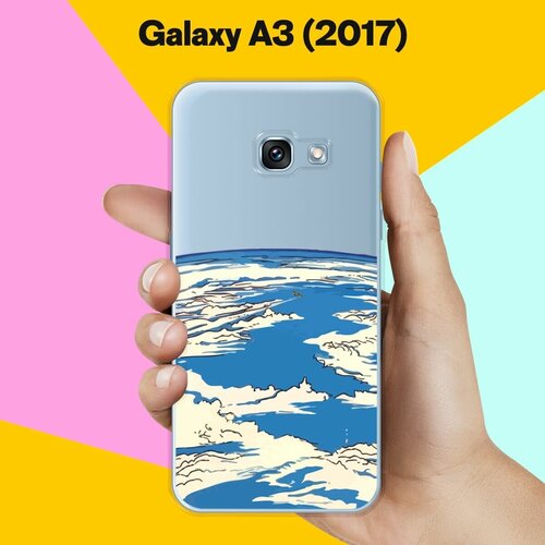 Силиконовый чехол на Samsung Galaxy A3 (2017) Планета / для Самсунг Галакси А3 2017 полупрозрачный дизайнерский силиконовый чехол для самсунг галакси а3 2017 samsung galaxy a3 2017 единорог и радуга