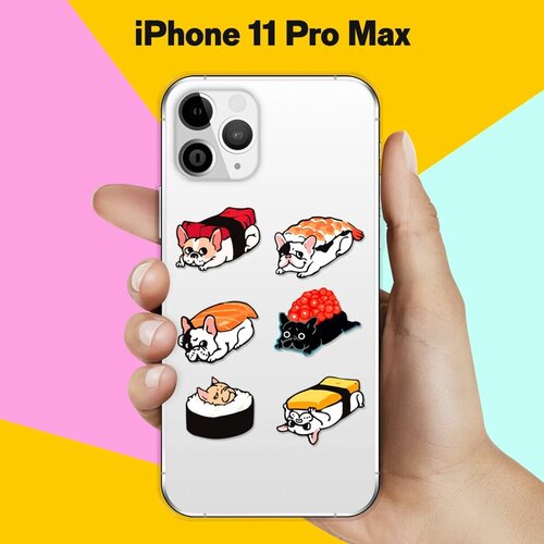 Силиконовый чехол Суши-собачки на Apple iPhone 11 Pro Max силиконовый чехол суши собачки на honor 7a pro