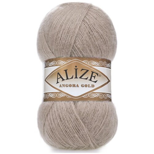 Пряжа Alize Angora Gold, 1 % шерсть, 80 % акрил, 100 г, 550 м, 1 шт., 541 норка 550 м пряжа alize angora gold ангора голд состав 20 % шерсть 80 % акрил 100 гр 550 м 1 шт 599 слоновая кость