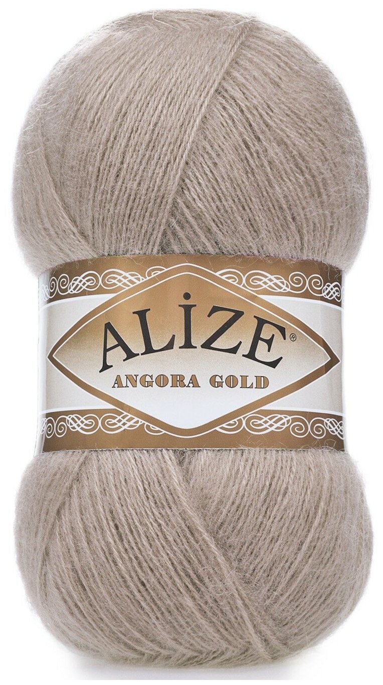 Пряжа "Angora Gold" 20% шерсть, 80% акрил 550м/100гр (541 норка)