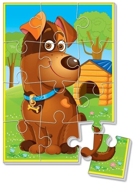 Пазлы мягкие Vladi Toys Собачка А5 - фото №8