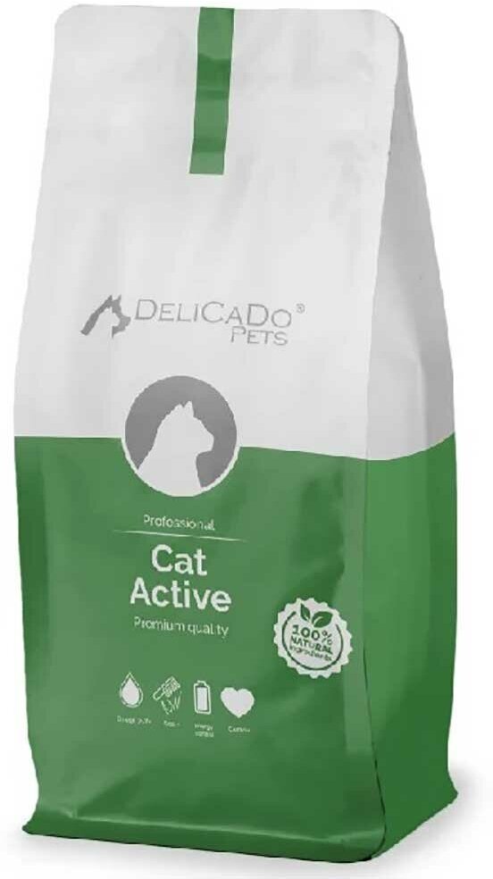 Сухой корм Delicado cat для кошек active 1,5кг 9218