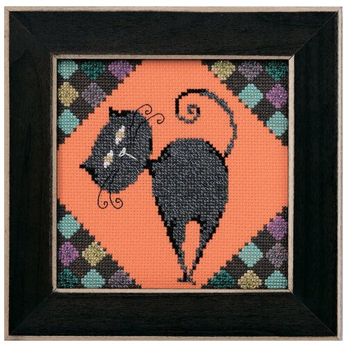 фото Набор для вышивания бисером гарь - аллея кошек mill hill
