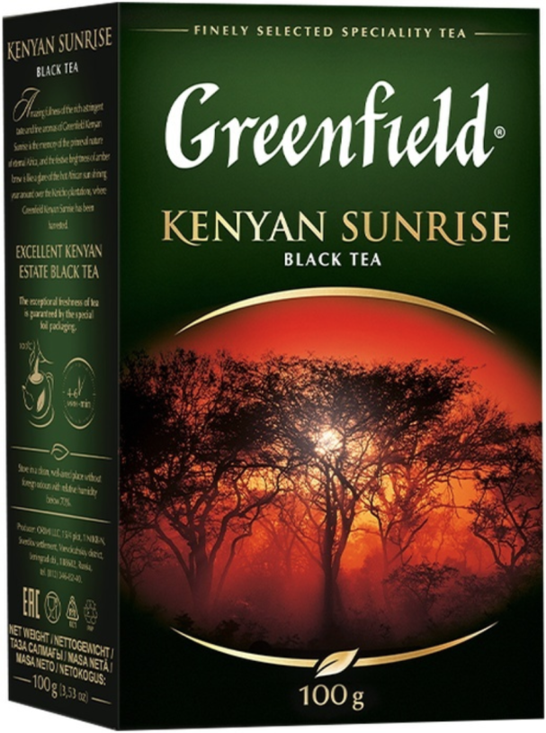 Чай черный Greenfield Kenyan Sunrise 100 грамм