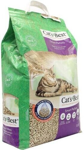 Наполнитель Cats Best Smart Pellets комкующийся древесный без запаха 20л/10кг