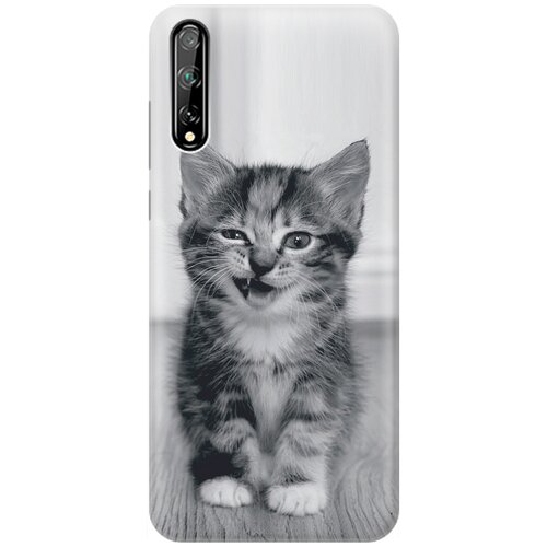 фото Re:pa накладка transparent для huawei y8p / honor 30i с принтом "котенок с ухмылкой"