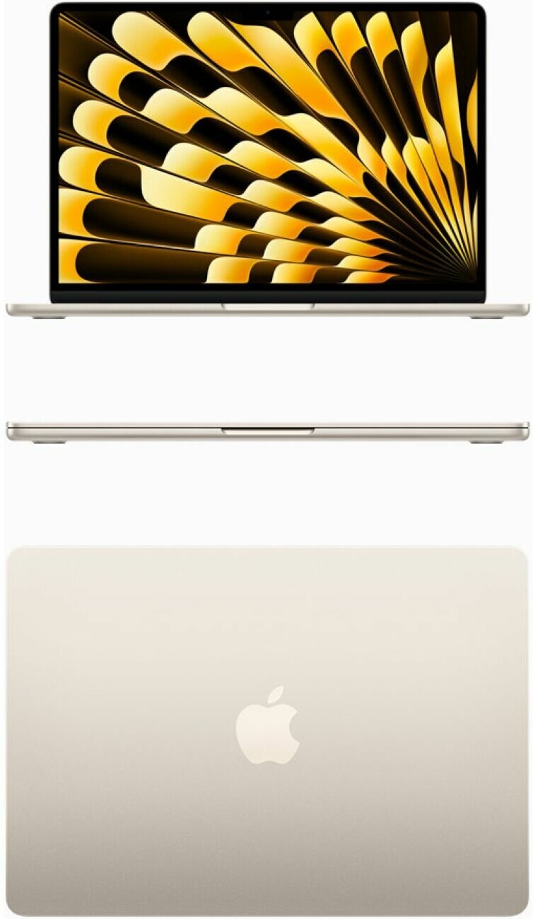 Ноутбук Apple MacBook Air 15 Starlight (MQKV3ZP/A) - фото №4