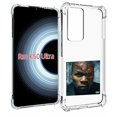 Чехол MyPads 50 Cent - Before I Self Destruct мужской для Xiaomi 12T / Redmi K50 Ultra задняя-панель-накладка-бампер