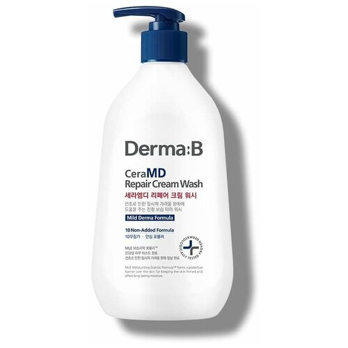 Derma: B CeraMD Cream Wash Кремовый гель для душа с керамидами, 400мл.