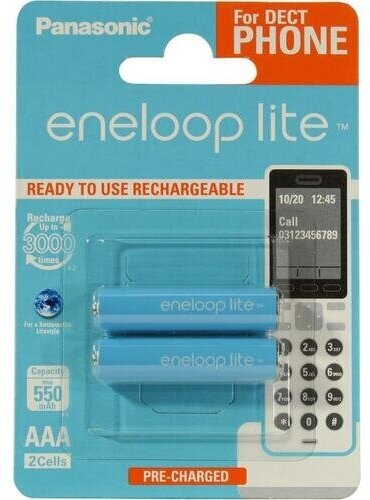 Аккумулятор Panasonic Eneloop Lite BK-4LCCE/2DE