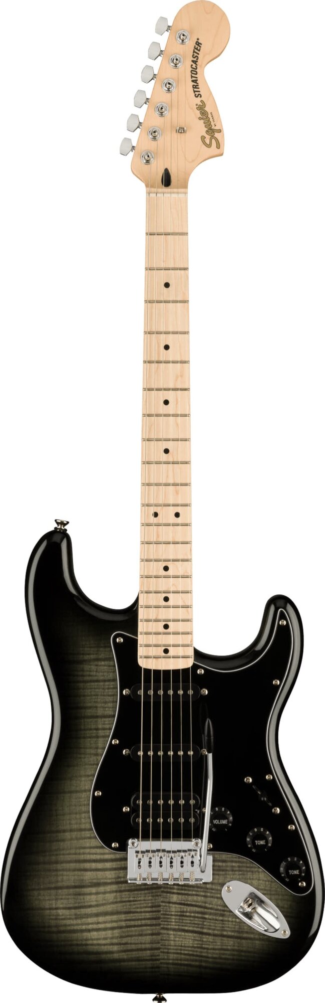 Электрогитара Squier Affinity 2021 Stratocaster HSS FMT MN Black Burst