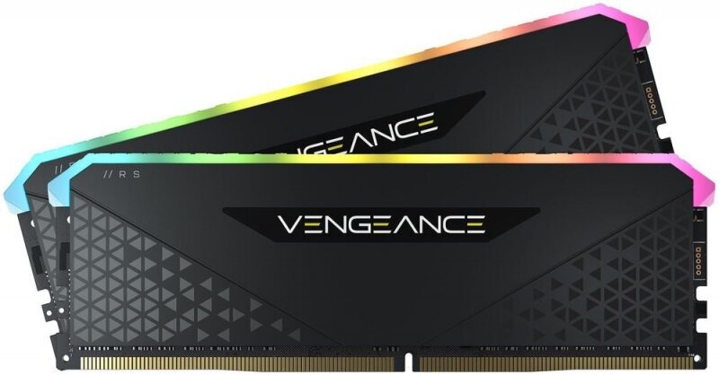 Оперативная память CORSAIR DDR4 16Gb (2x8Gb) 3600Mhz pc-28800 Vengeance RGB RT Black CL18 (CMN16GX4M2Z3600C18)