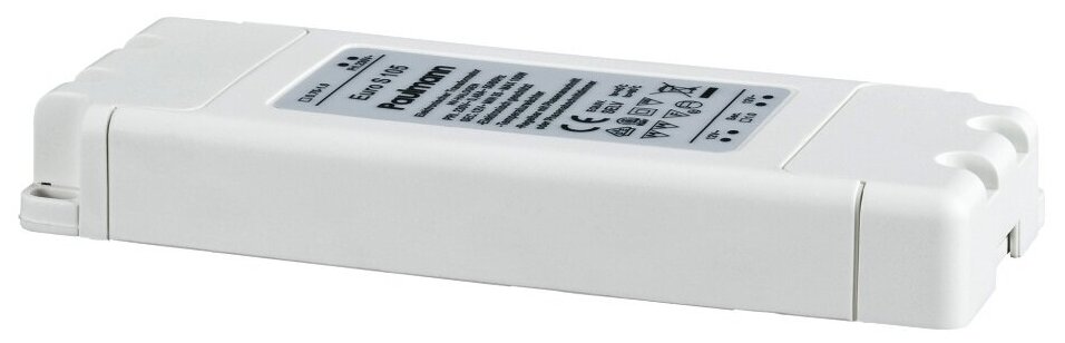 Трансформатор электронный Paulmann VDE Flat 105Вт 230/12В Белый Пластик Димм 97782