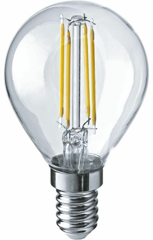 Лампа светодиодная филаментная 80 886 OLL-F-G45-08-230-2.7K-E14 8Вт шар прозрачная 2700К тепл. бел.