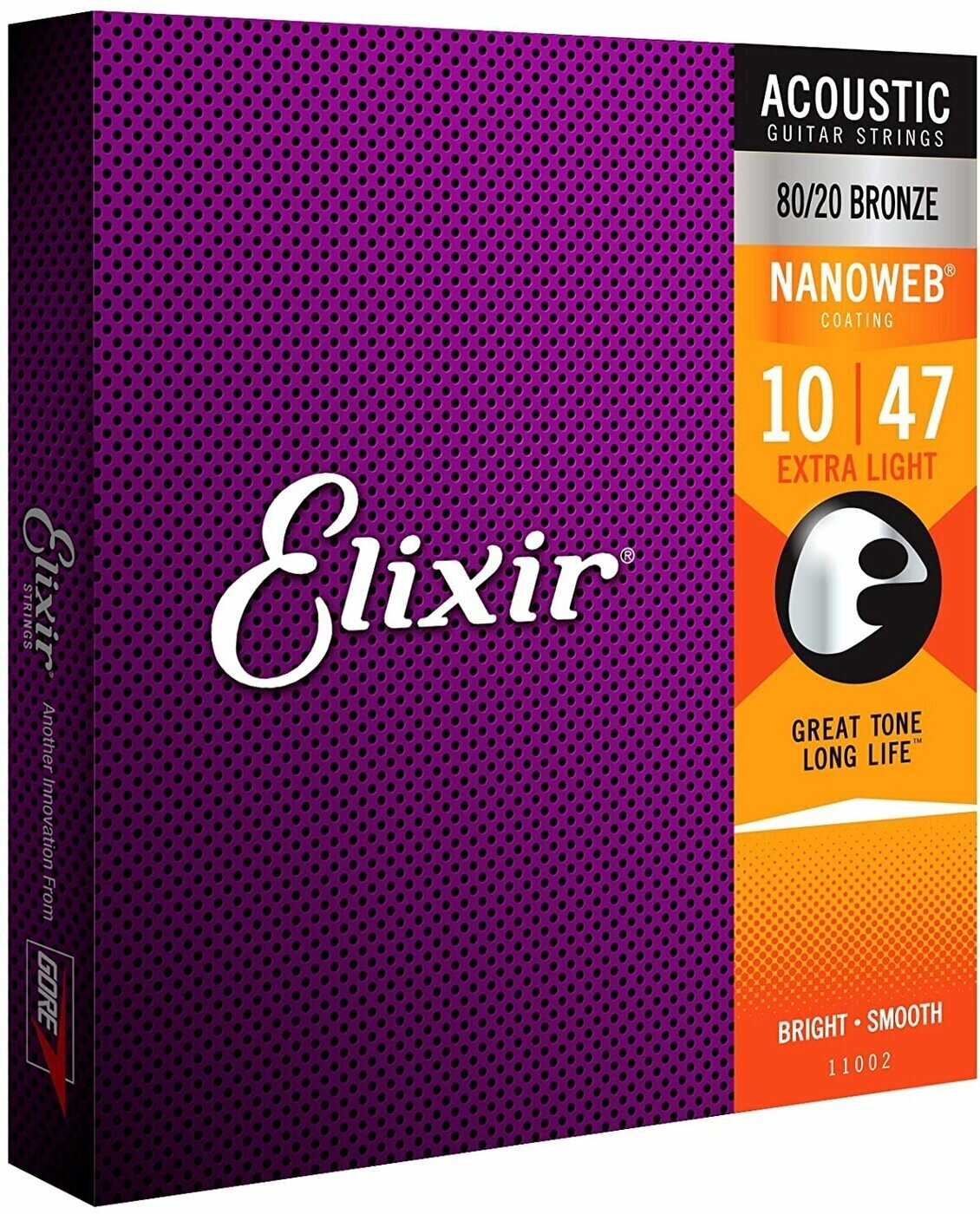 Струны для 12-струнной акустической гитары Elixir 11152 NANOWEB 10-47