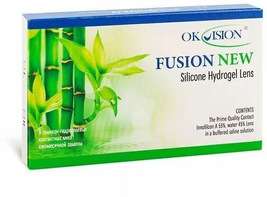 Контактные линзы OKVision Fusion NEW 1 месяц, +0.50 8.6, 6 шт.