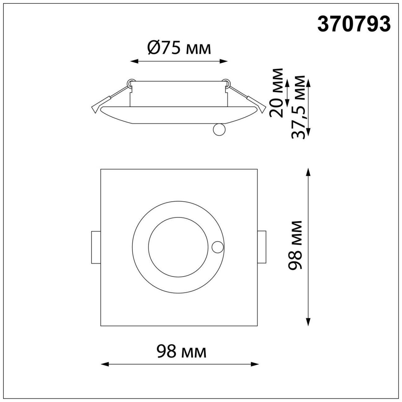 Светильник встраиваемый Novotech 370793 GU10 IP44, цвет белый - фотография № 7