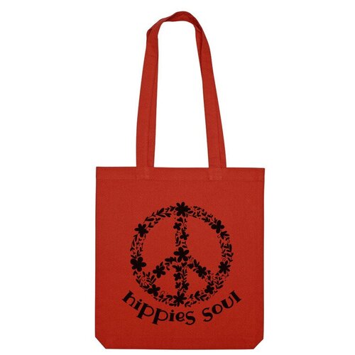 Сумка шоппер Us Basic, красный сумка hippie soul пацифик цветочный душа хиппи зеленый