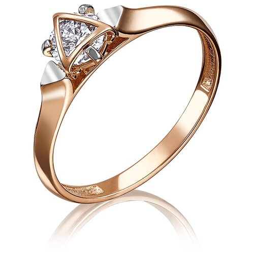 фото Platina jewelry platina jewelry кольцо с кристаллами из красного золота 01-5104-00-501-1110-38, размер 17.5