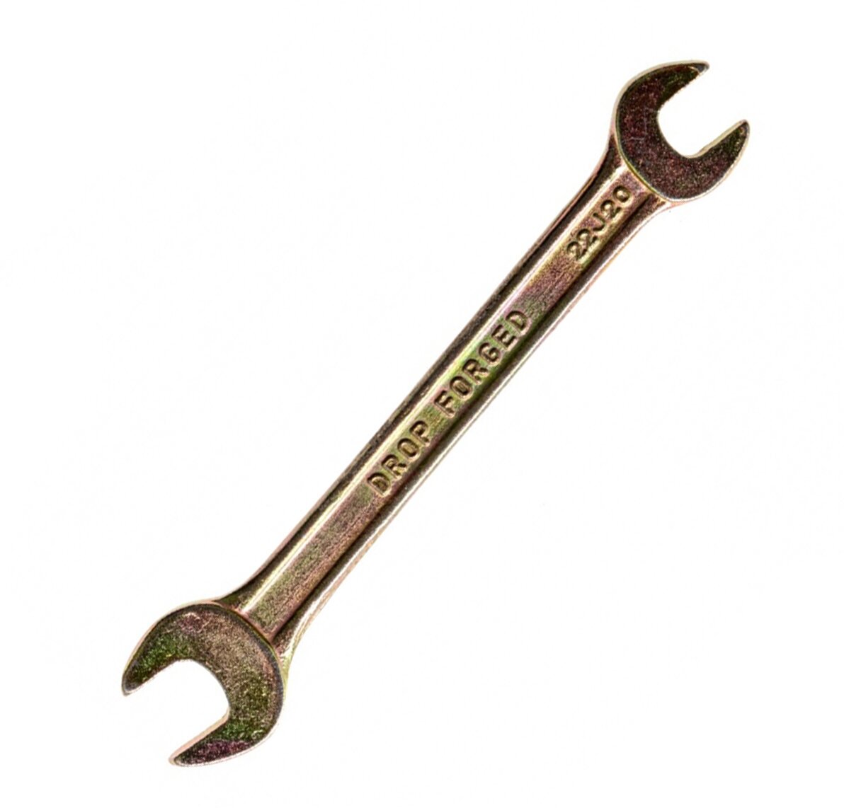 Ключ рожковый, 8 х 10 мм, желтый цинк Сибртех - фотография № 13
