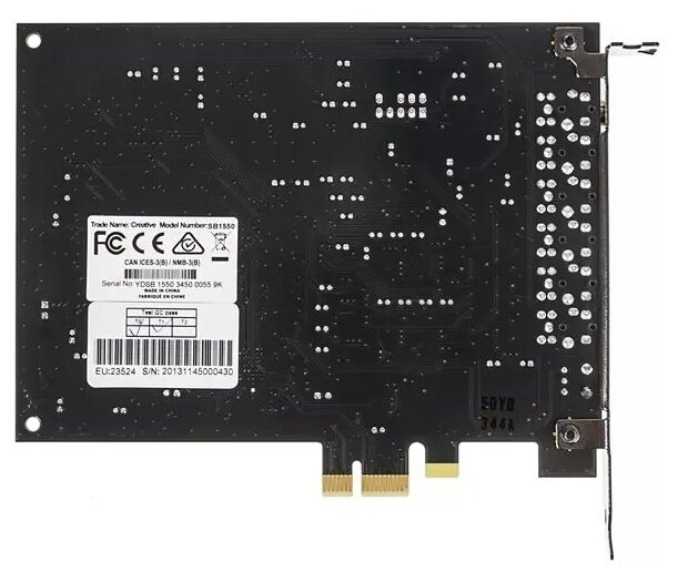 Звуковая карта PCI-E Creative Audigy RX 7.1 SB1550 Retail 70SB155000001