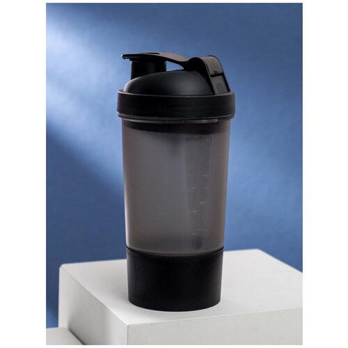 фото Шейкер спортивный с чашей под протеин, 500 мл migura