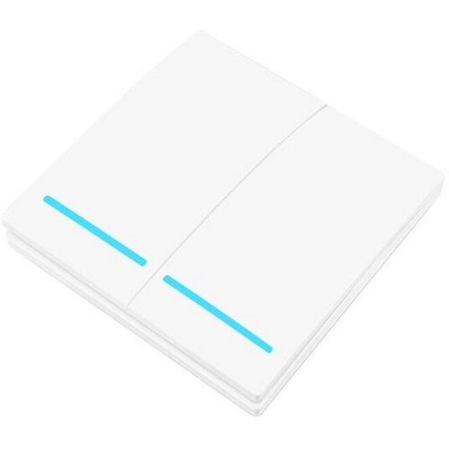 Беспроводной выключатель 2-канальный RF 433Mhz белый RF2W 624₽