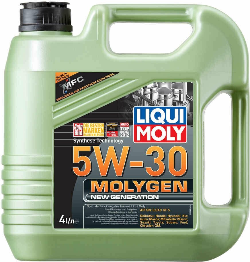 HC-синтетическое моторное масло LIQUI MOLY Molygen New Generation 5W-30 4 л