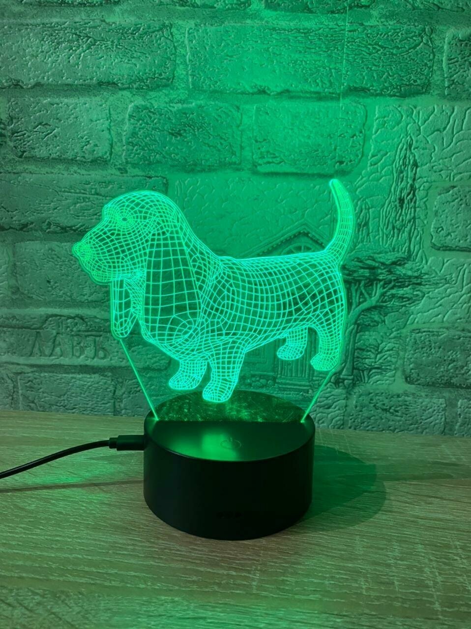 3D Светильник такса