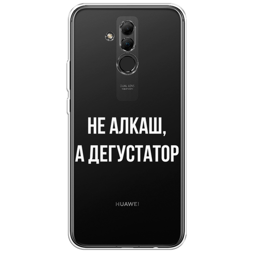 Силиконовый чехол на Huawei Mate 20 Lite / Хуавей Мате 20 Лайт Дегустатор, прозрачный силиконовый чехол нарисованная венеция на huawei mate 20 lite хуавей мате 20 лайт