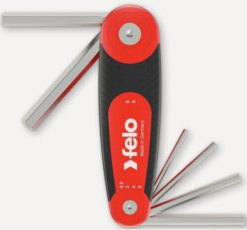 Изображение товара Felo Набор раскладной шестигранных ключей 6шт HEX 2,5-8,0 34500721